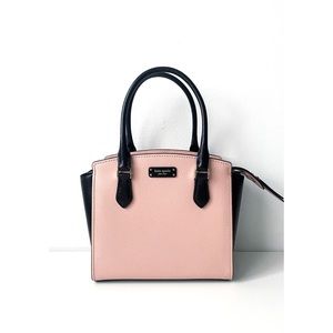 Kate Spade Pink & Black Jeanne Small Satchell